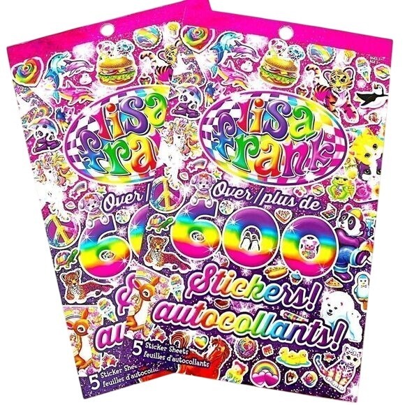 Lisa Frank Other - Lot of 2 - Lisa Frank 600 Stickers Booklet